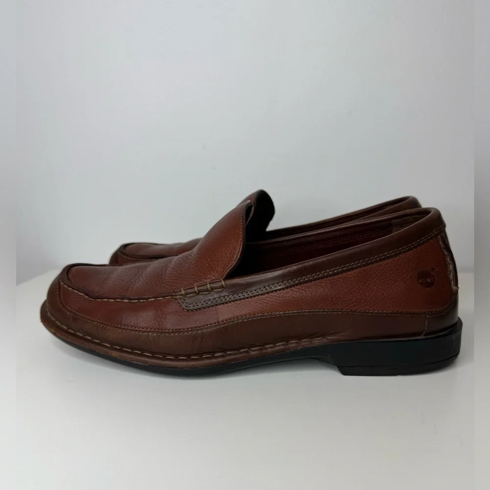 Timberland Smart Comfort System Brown Leather Loafer Shoe Dress Casual Men 10